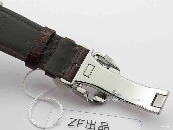 MIROTIME 0403 Unique Portuguese IW3714 Diam ZF V2 1:1 Best Edition Gray Dial On Brown Leather Strap A79350 (Slim Movement) 7250